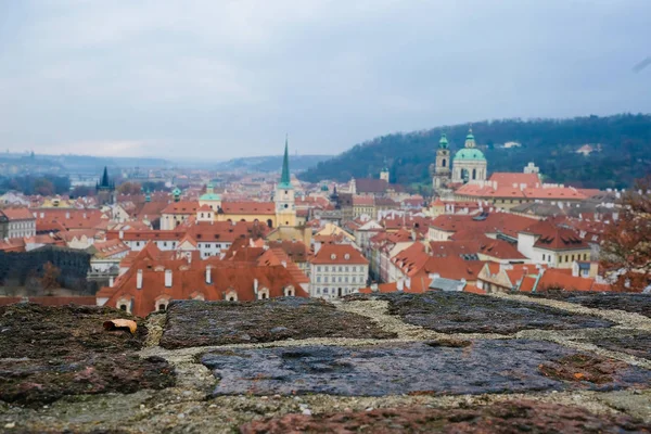 Image du panorama d'une partie historique de Prague — Photo