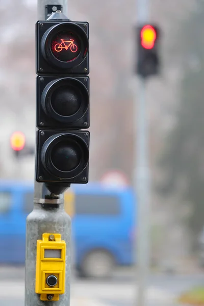 Um semáforo — Fotografia de Stock