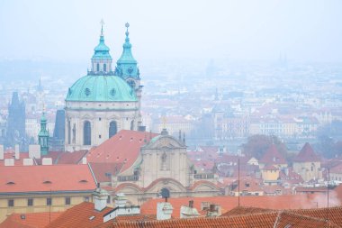 Prag 'ın tarihi bir bölümünün Panoraması