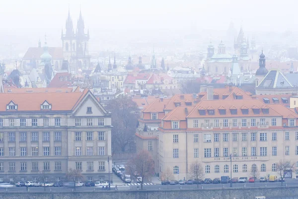 Panorama historické části Prahy — Stock fotografie