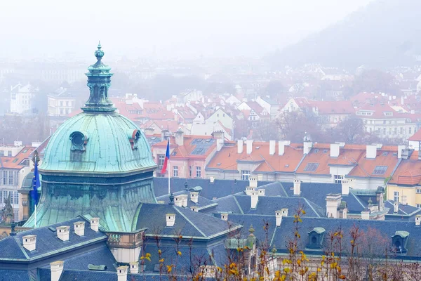 Panorama historycznej części Pragi — Zdjęcie stockowe