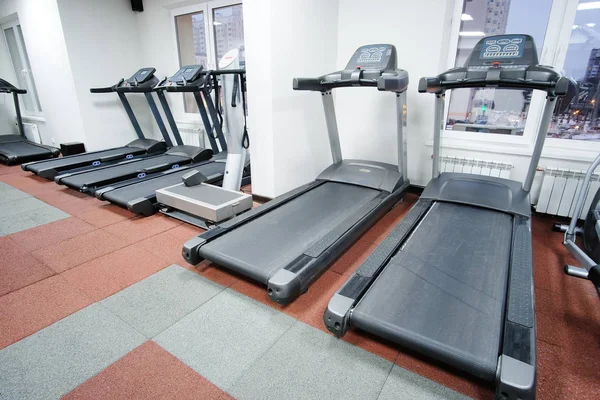 fitness hall with fitness equipment