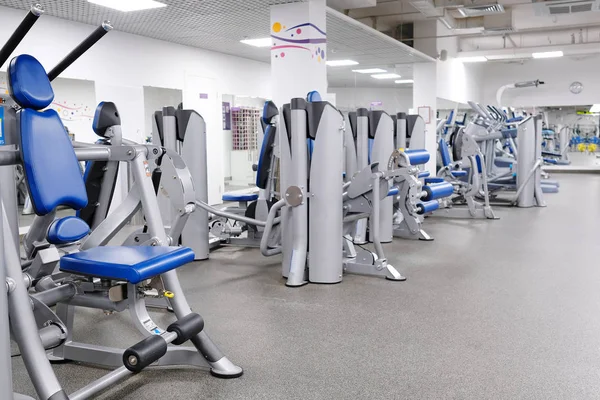 fitness hall with fitness equipment