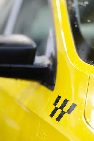 Taxi auto close-up — Stockfoto