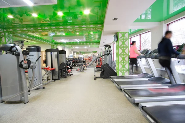 fitness hall with fitness equipment