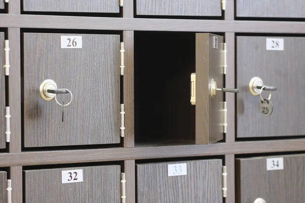 Locker room in fitness club — Stock Photo, Image