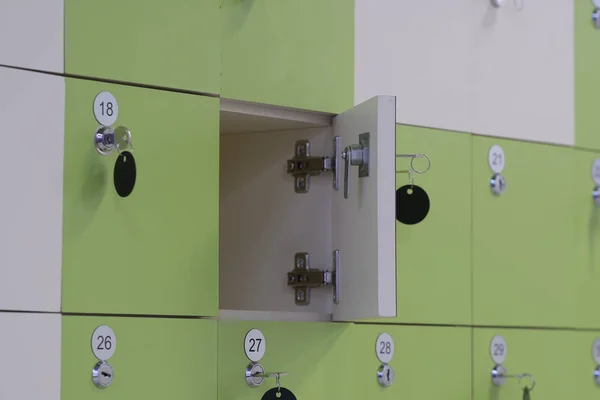 Locker room in fitness club — Stock Photo, Image