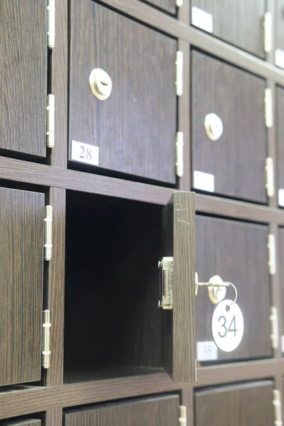 locker room in fitness club