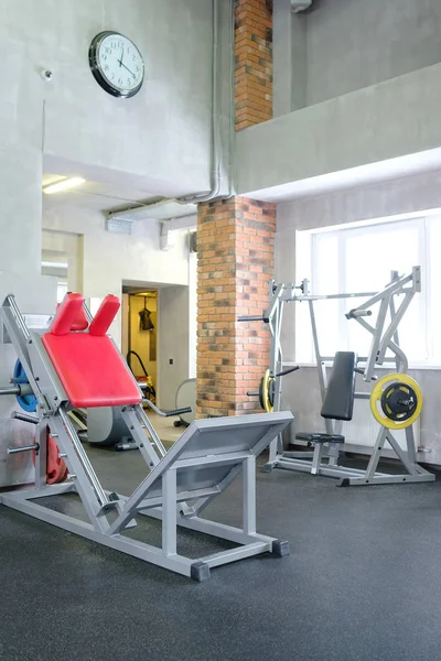 fitness hall with fitness equipment