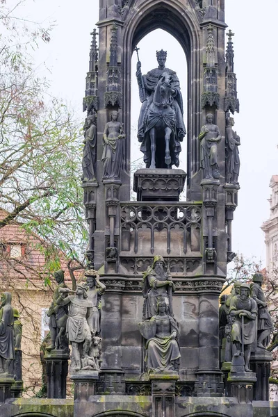 Monumento em um centro de Praga — Fotografia de Stock