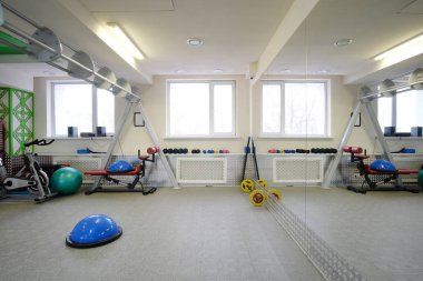 bir fitness salonu