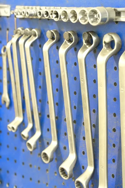 Set of previously used wrenches — Stock Photo, Image