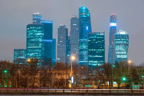 Image des gratte-ciel de la ville de Moscou — Photo