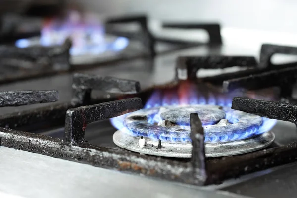 Kuchyňský plynový sporák — Stock fotografie