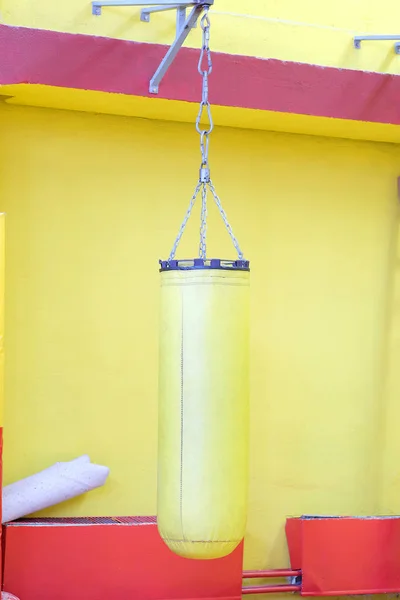 Fitness hall with punching bags — Stock Photo, Image