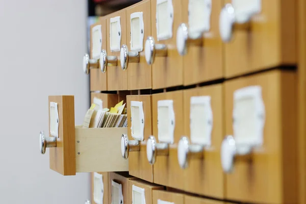 Bilden av bibliotekskatalogen — Stockfoto