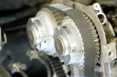 Bir araba motorunun parçası