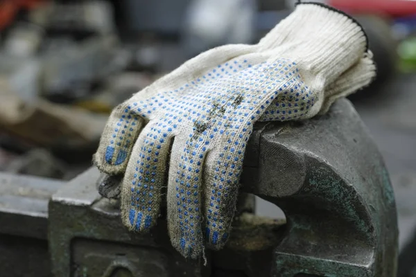 Endüstriyel koruyucu eldivenler — Stok fotoğraf