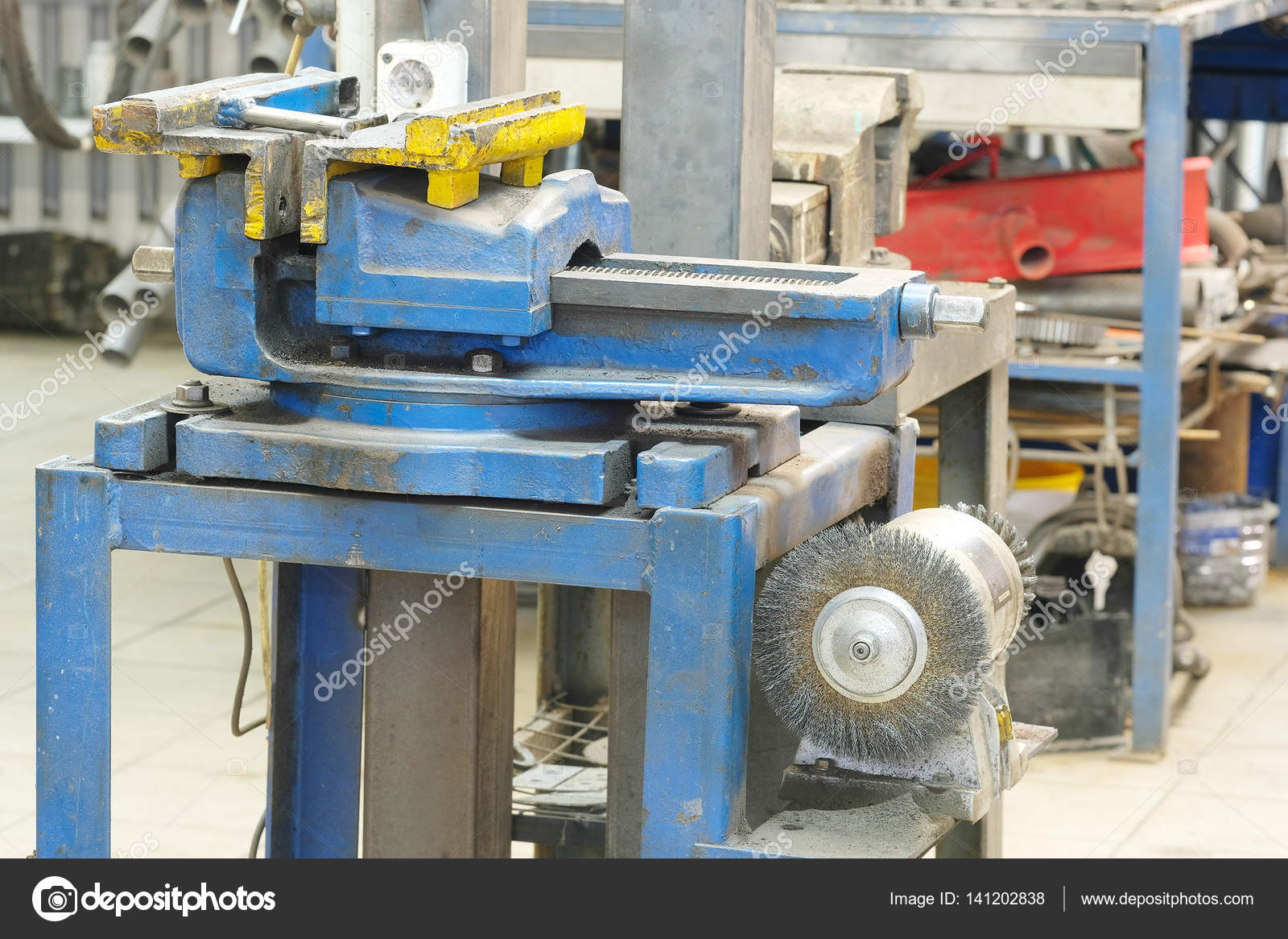 Vise On A Working Bench Stock Photo C Uatp12 141202838