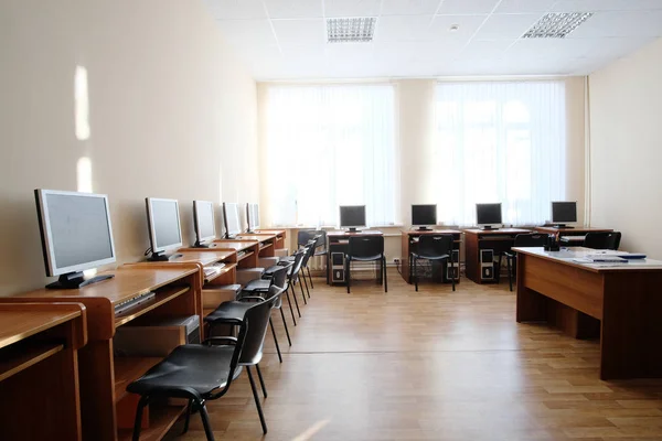 Interior de uma classe de escola — Fotografia de Stock