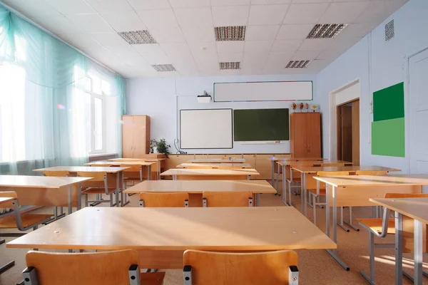 Interior de una clase escolar — Foto de Stock