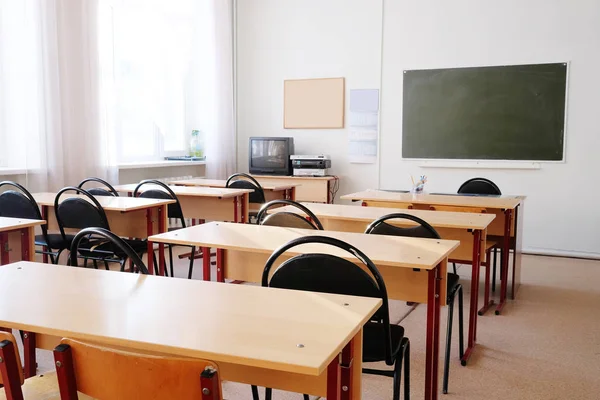 Interior de una clase escolar — Foto de Stock