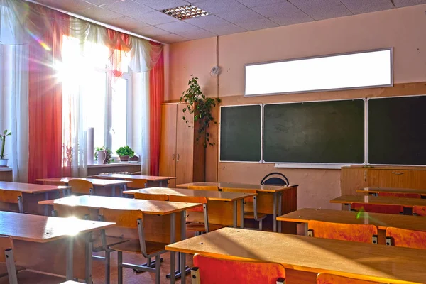 Interior de una clase escolar — Foto de Stock