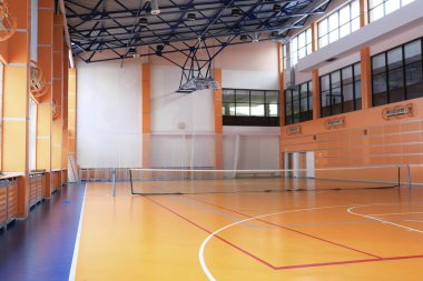 Bir tenis salonu iç