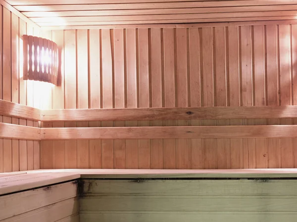 Interior de una sauna — Foto de Stock