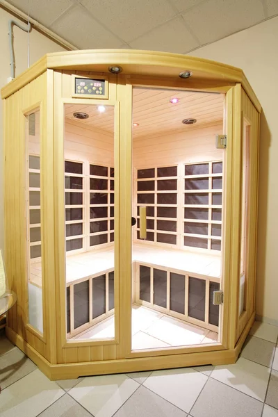 Interior de una sauna — Foto de Stock