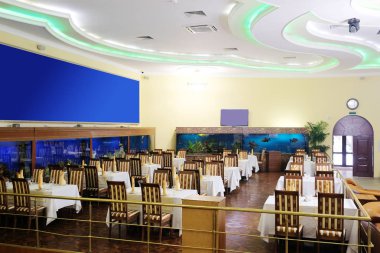 Bir restoranın içinde.