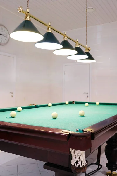 Bilardo masası görüntüsü — Stok fotoğraf