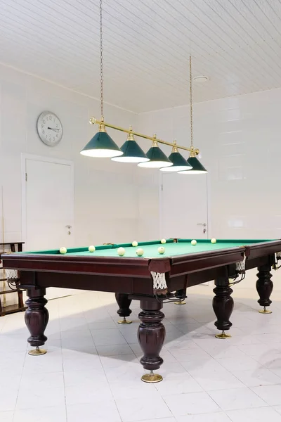 Bilardo masası görüntüsü — Stok fotoğraf