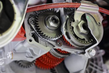 Bir araba motorunun parçası