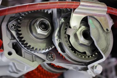 Bir araba motorunun parçası