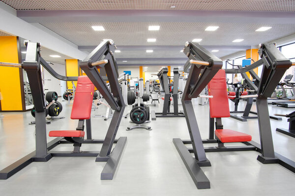 Interior of a fitness hall