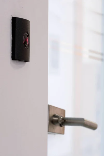 Electronic lock on a door