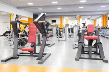bir fitness salonu