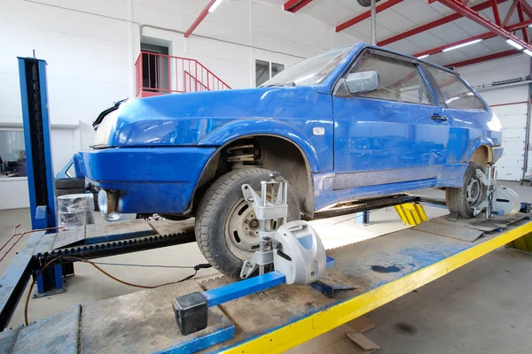 Equipment of wheel alignment angle control — Stock Photo, Image