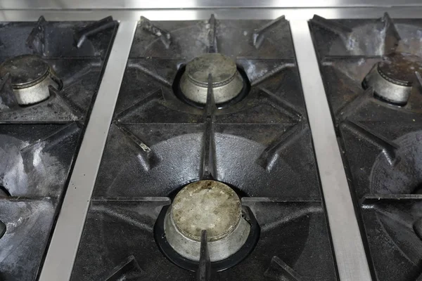 Професійні кухонної плити — стокове фото