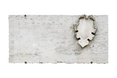 Arka plan boş Anıtı tabağına bir tuğla duvar görüntü ile