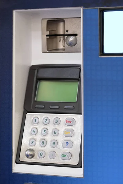 Bild eines Geldautomaten aus nächster Nähe — Stockfoto