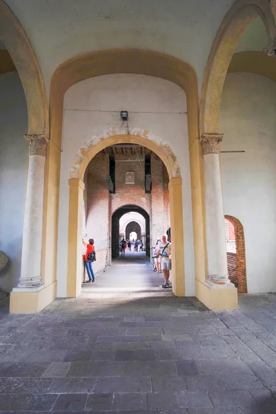 Colunata em um centro de Padova — Fotografia de Stock