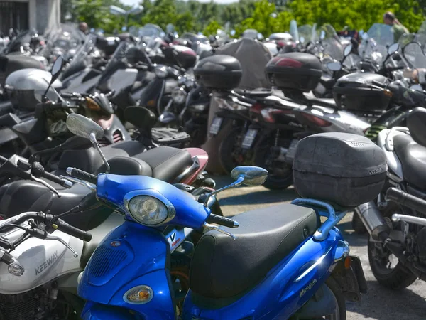 Estacionamento de moto em Veneza Fotos De Bancos De Imagens Sem Royalties