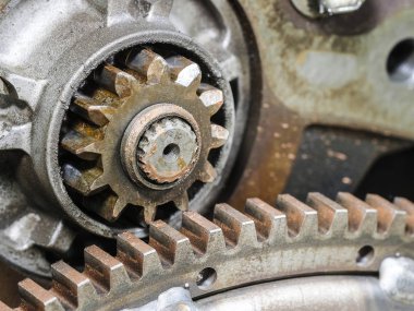 Bir araba motorunun parçası