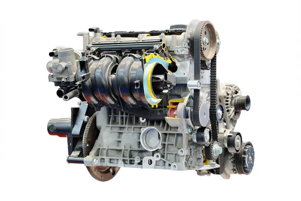 Двигун автомобіля, ізольовані — стокове фото