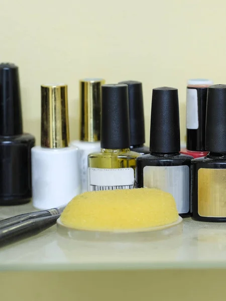 Bottles of nail polish — Stock Photo, Image