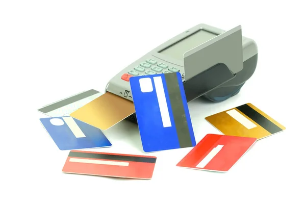 Credit cards reader — Stock Photo, Image