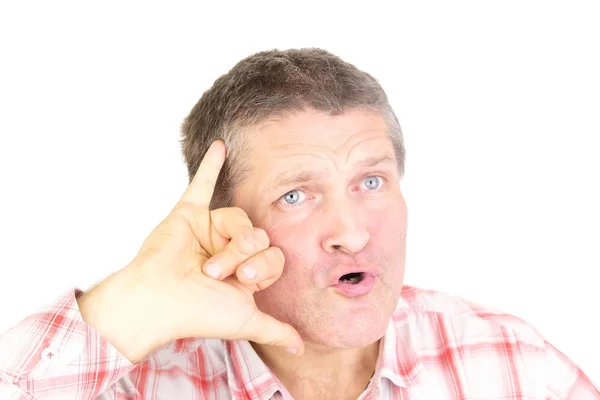 Retrato de un hombre de cerca —  Fotos de Stock