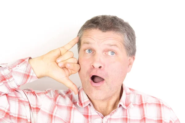 Retrato de un hombre de cerca — Foto de Stock